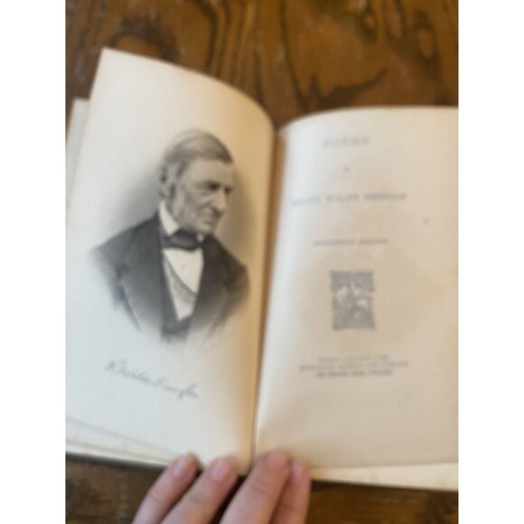 Emersons Complete Poems Vintage Hardcover Book 1904 - Picture 6 of 11